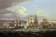 Thomas Luny Blockade of Toulon, 1810-1814: Pellew's action, 5 November 1813 Germany oil painting artist